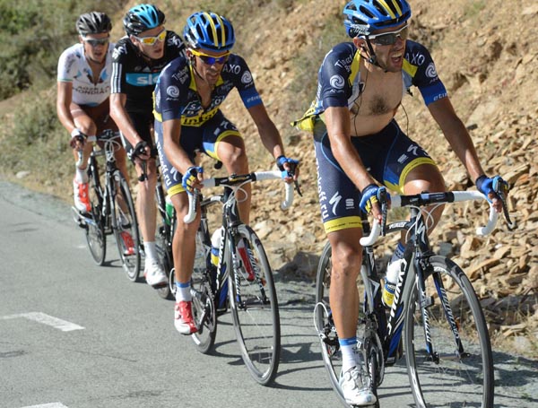 vuelta, stage four, 4, froome, contador, valverde, rodriguez, sky, saxo, katusha