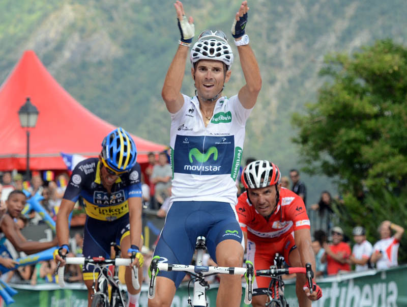 Photo: Alejando Valverde picked up Movistar's first win.