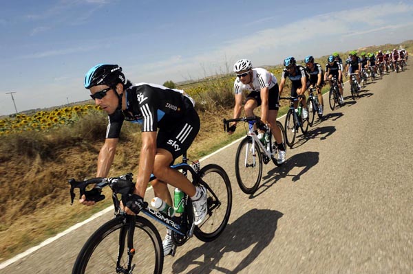 sky, peloton, vuelta, cycling, spain, 2012
