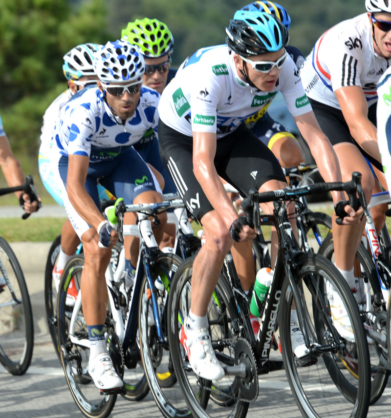 Chris Froome and Alejandro Valverde, Vuelta a Espana 2012, stage 10
