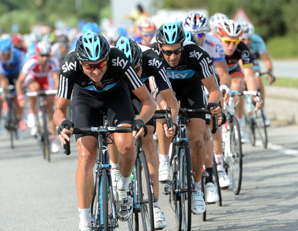 Photo: Danny Pate and Sky, Vuelta a Espana 2012, stage 10.