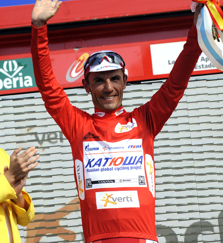 Joaquin Rodriguez on podium, Vuelta a Espana 2012, stage 10