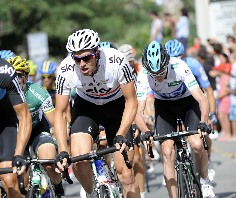 Ian Stannard and Chris Froome, Vuelta a Espana 2012, stage 10