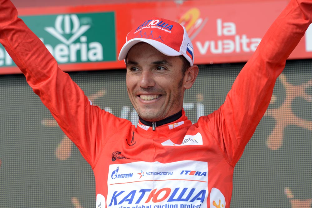 Joaquin Rodriguez in lead, Vuelta a Espana 2012, stage 11 time trial