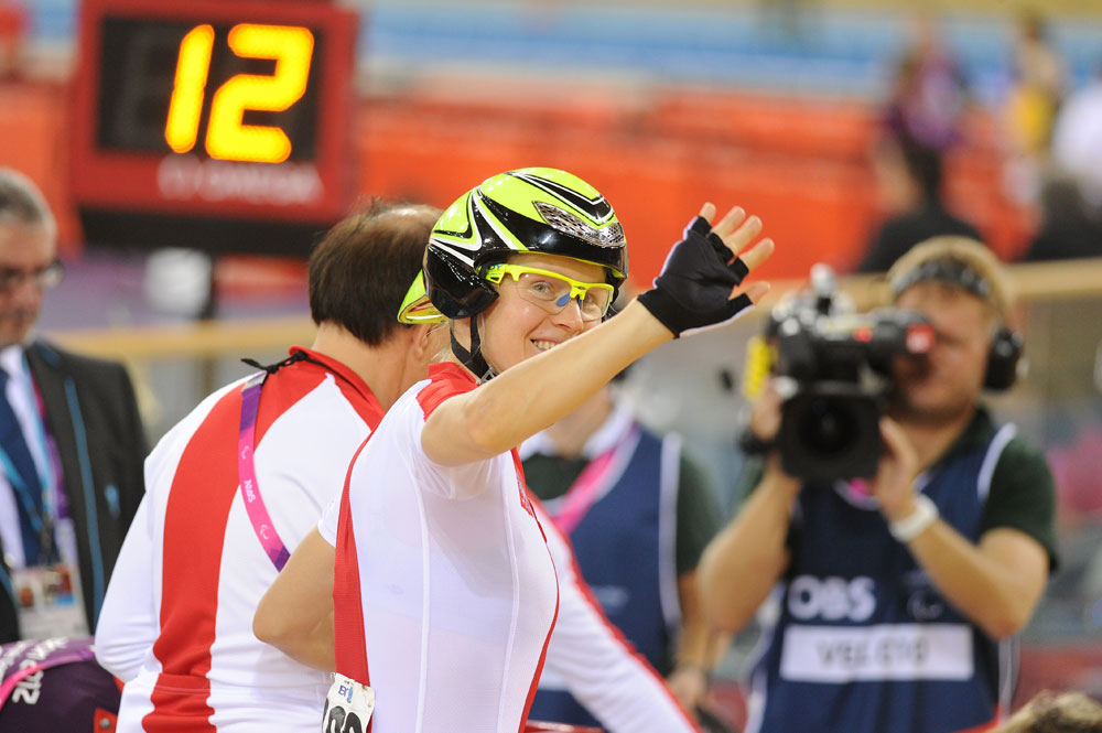 Anna Harkowska, London 2012 Paralympic Games track day one