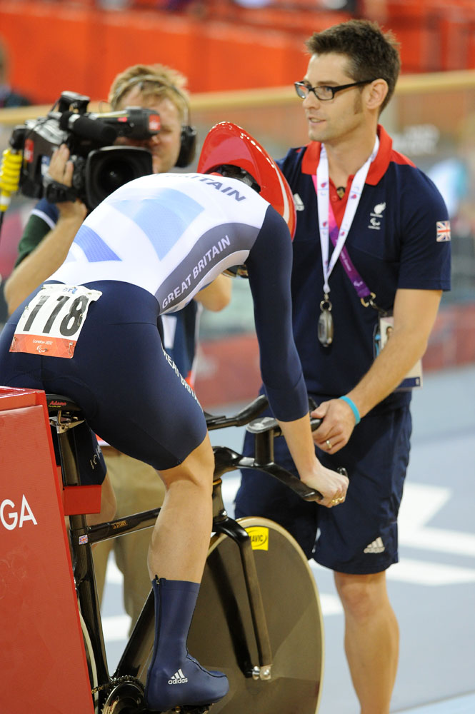 Sarah Storey, London 2012 Paralympic Games track day one