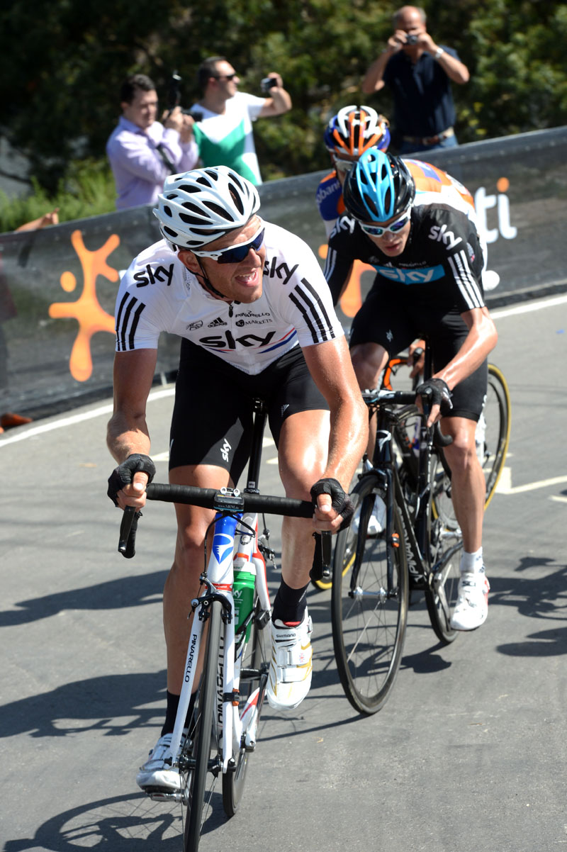Ian Stannard and Chris Froome, Vuelta a Espana 2012, stage 12