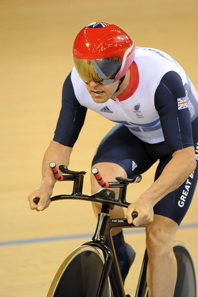 Mark Colbourne, London 2012 Paralympic Games, track day one afternoon