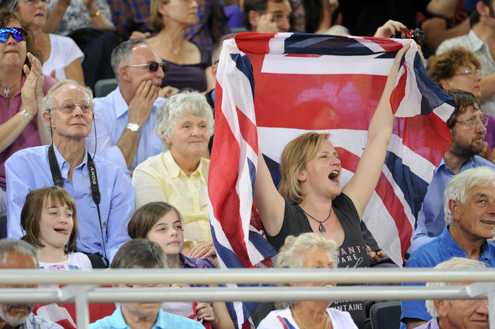 Crowd, London 2012 Paralympic Games, track day two, afternoon