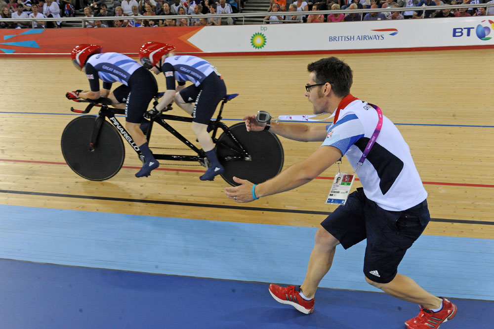 Furber urges Scott and McGlynn, London 2012 Paralympic Games, track day two, afternoon Furber urges Scott and McGlynn, London 2012 Paralympic Games, track day two, afternoon