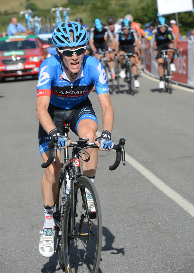 Andrew Talansky chases, Vuelta a Espana 2012, stage 14