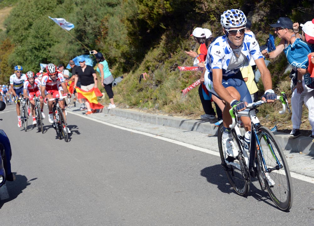 Alejandro Valverde attacks, Vuelta a Espana 2012, stage 14