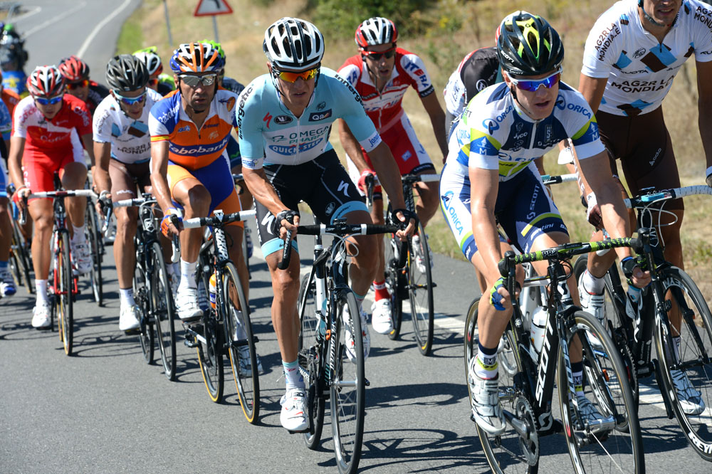 Simon Clarke in escape, Vuelta a Espana 2012, stage 14