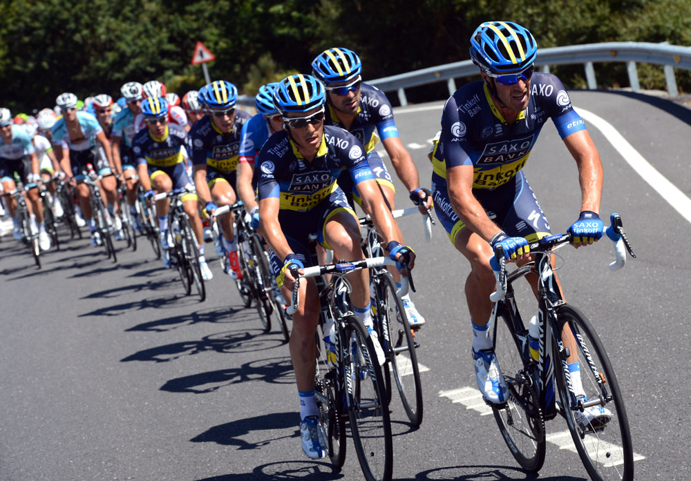 Saxo Bank lead, Vuelta a Espana 2012, stage 14