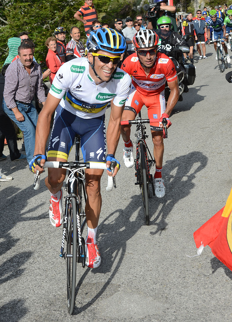 Alberto Contador attacks, Vuelta a Espana 2012, stage 15