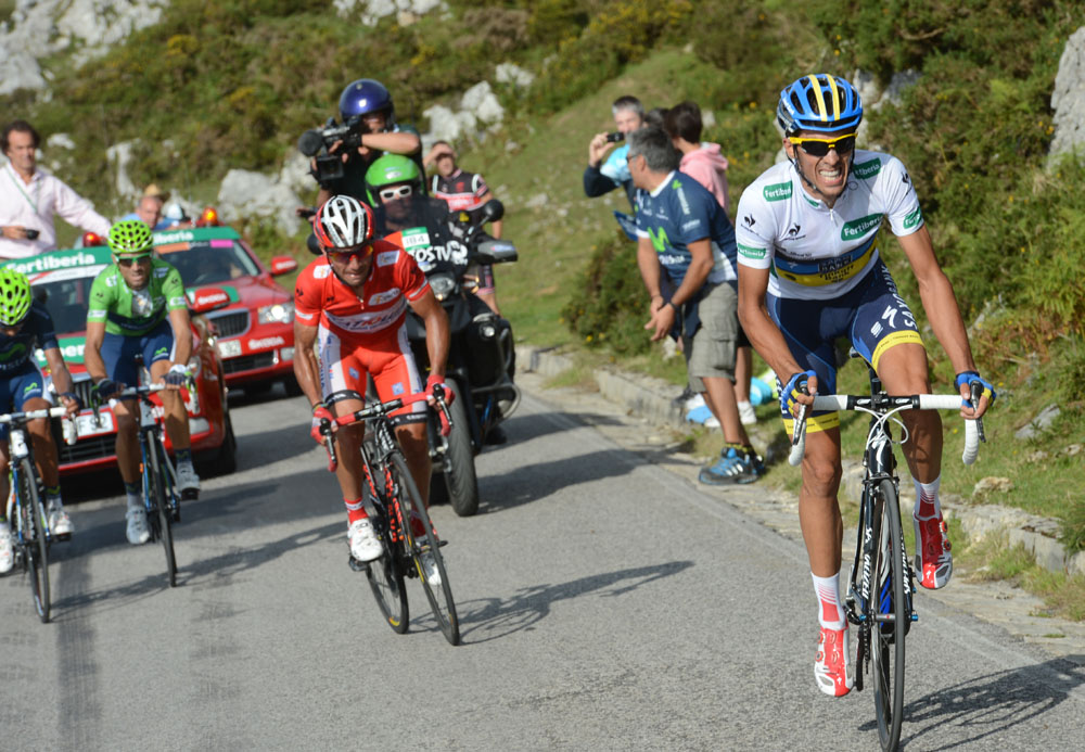 Alberto Contador attacks, Vuelta a Espana 2012, stage 15