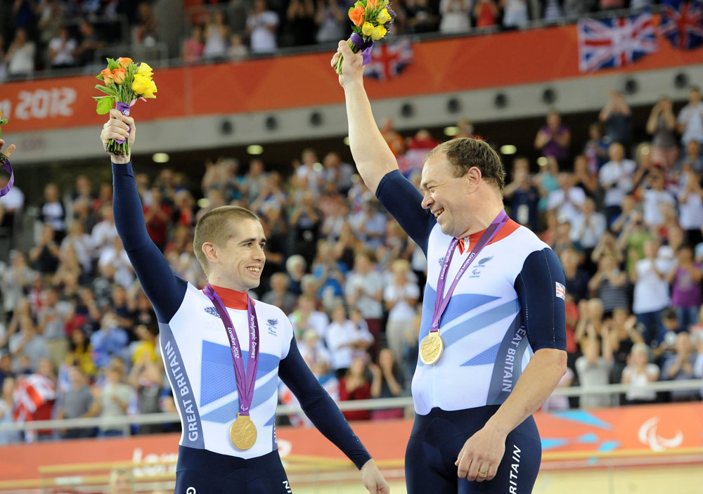 Barney Storey and Neil Fachie, London 2012 Paralympic Games, track day three afternoon