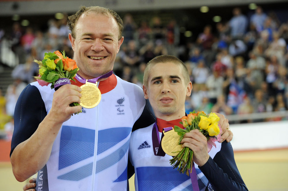 Barney Storey and Neil Fachie, London 2012 Paralympic Games, track day three afternoon