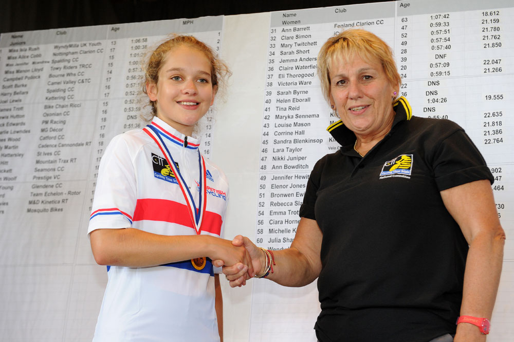 Alice Cobb, junior champion, British time trial championships 2012