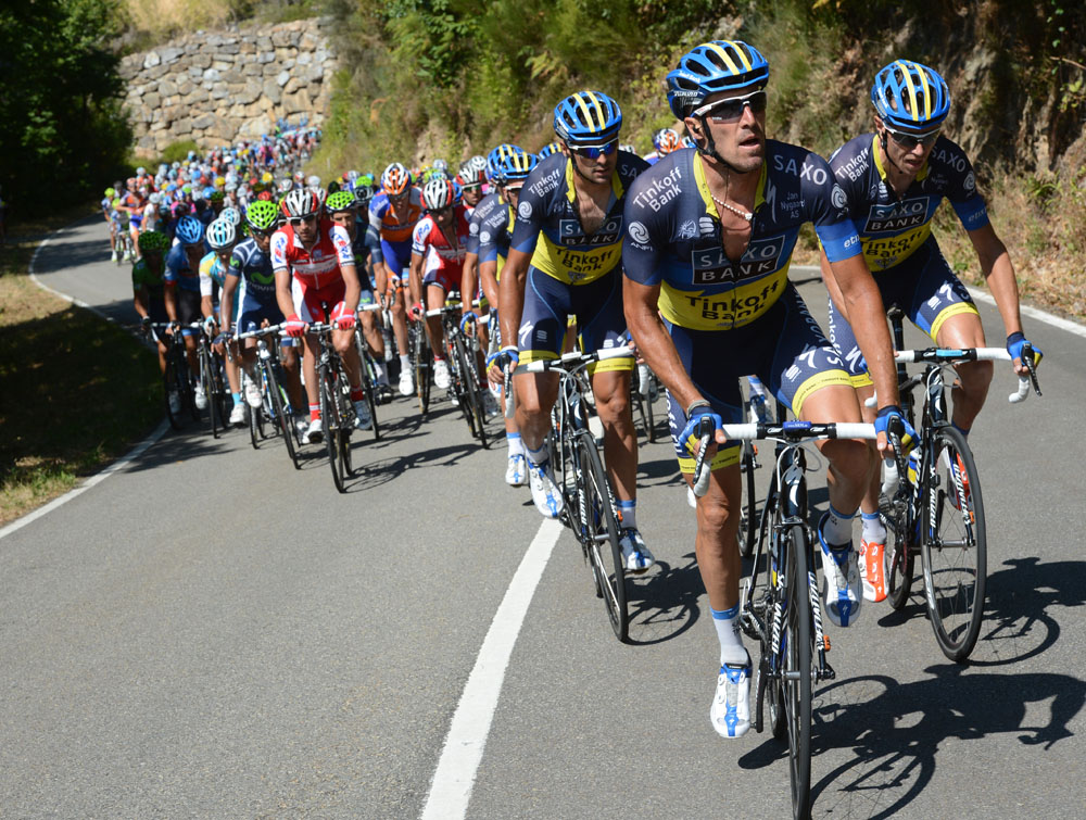 Saxo Bank chase, Vuelta a Espana 2012, stage 16