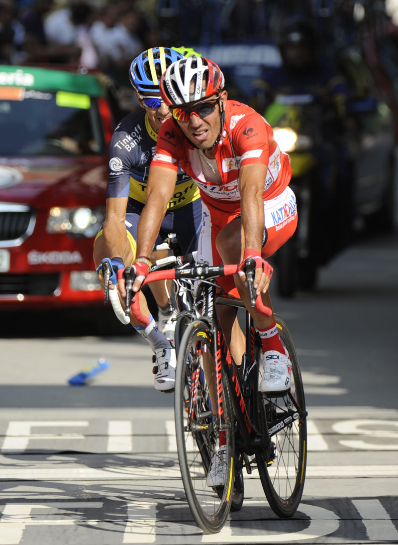 Joaquin Rodriguez at finish, Vuelta a Espana 2012, stage 17