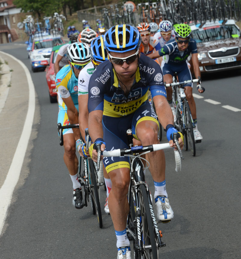 Saxo Bank leads, Vuelta a Espana 2012, stage 17