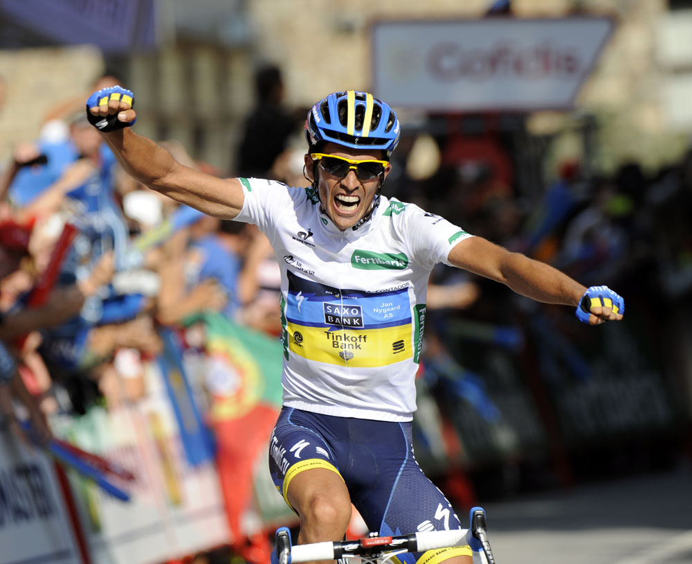 Alberto Contador wins, Vuelta a Espana 2012, stage 17 Alberto Contador wins, Vuelta a Espana 2012, stage 17