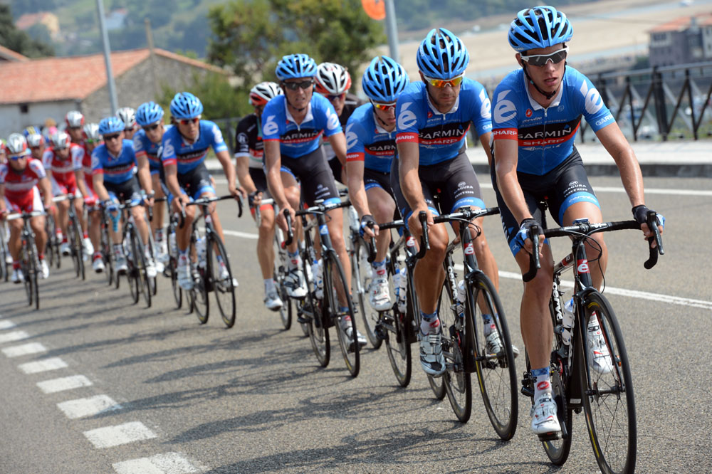 Garmin-Sharp chase, Vuelta a Espana 2012, stage 17