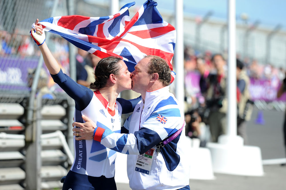 Sarah and Barney Storey, London 2012 Paralympic Games, road day one