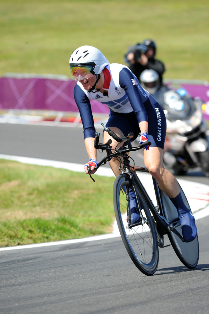 Sarah Storey, time trial, London 2012 Paralympic Games, road day one