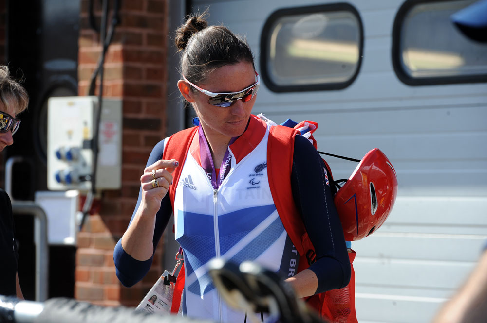 Sarah Storey, London 2012 Paralympic Games, road day one