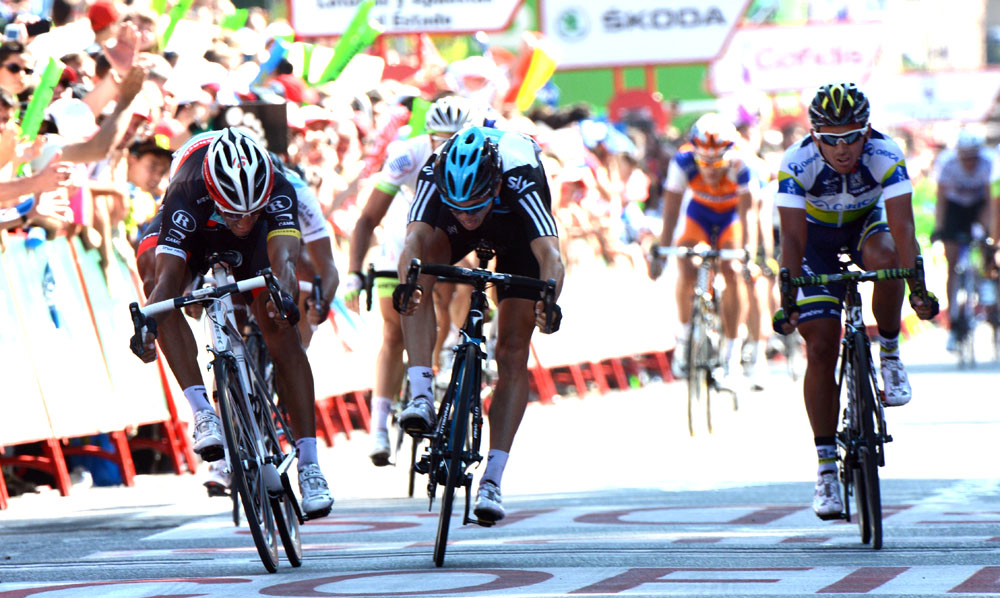 Sprint finish, Vuelta a Espana 2012, stage 18 Sprint finish, Vuelta a Espana 2012, stage 18
