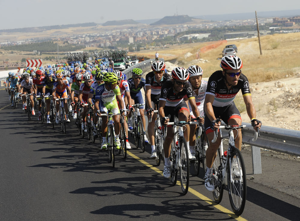 RadioShack chases, Vuelta a Espana 2012, stage 18