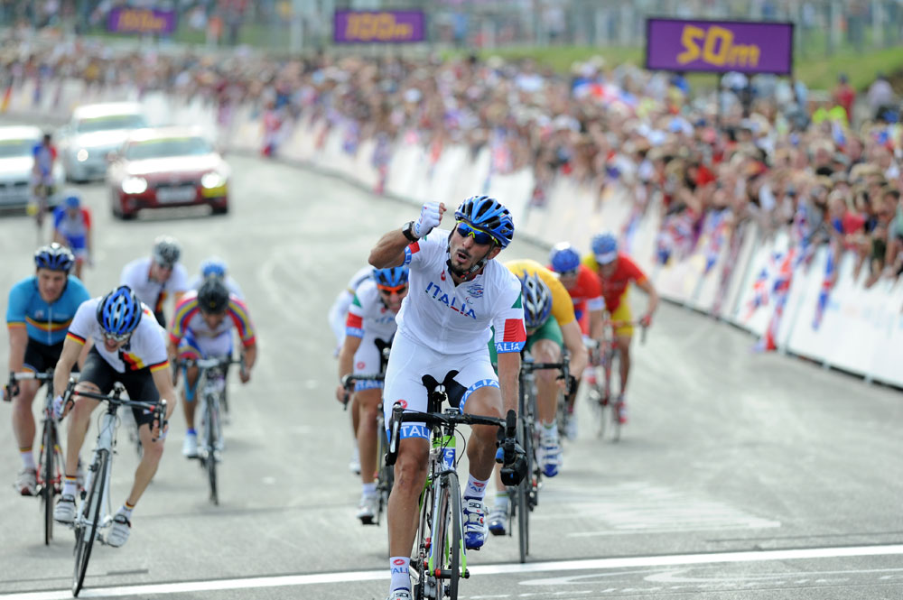 Bargna podium, London 2012 Paralympics Games, road cycling day two