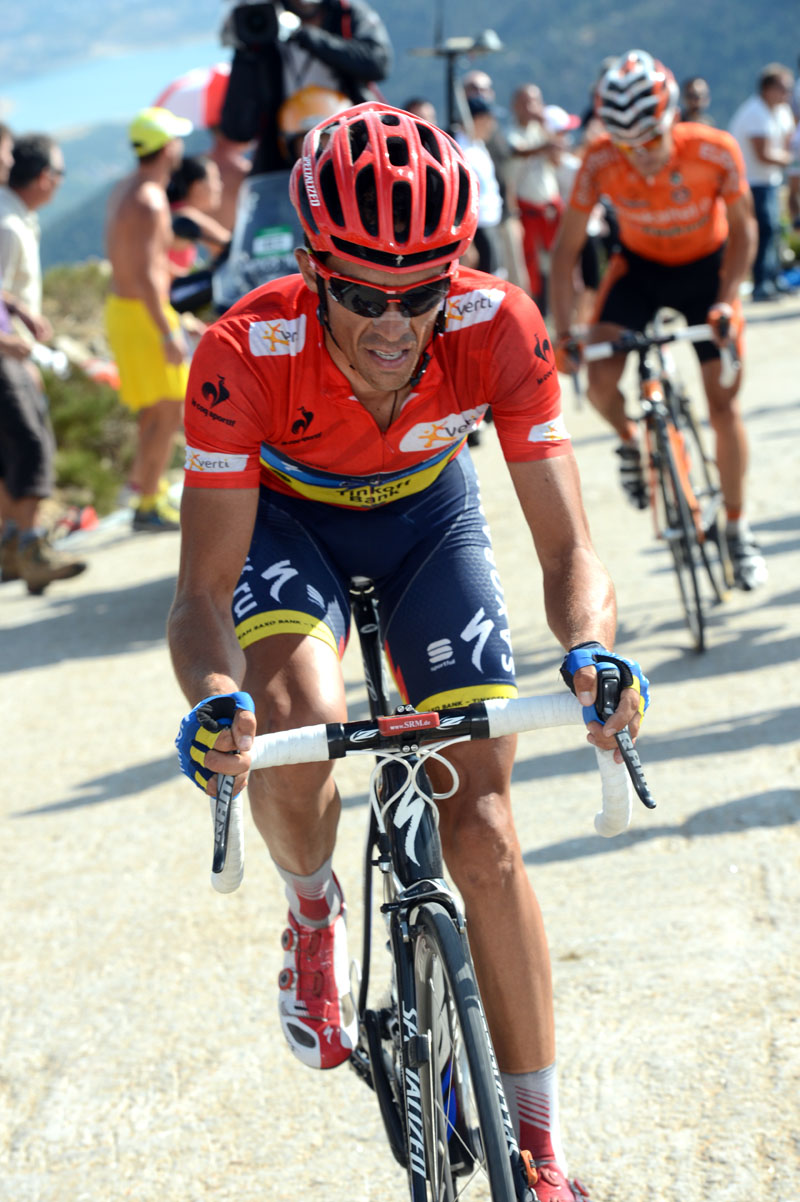 Alberto Contador on Bola del Mundo, Vuelta a Espana 2012, stage 20