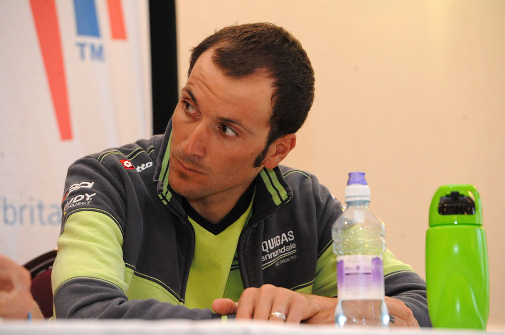 Ivan Basso press conference, Tour of Britain 2012