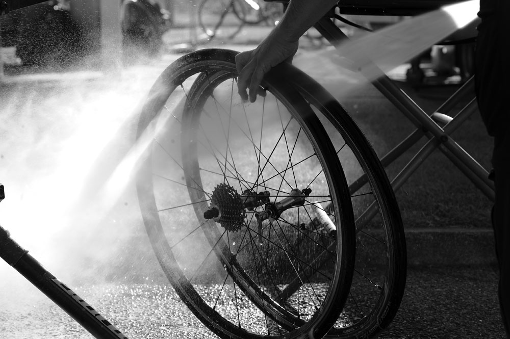 Cav's training wheels, Tour of Britain 2012
