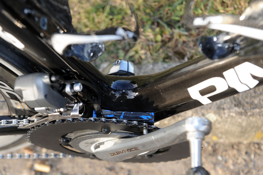Bradley Wiggins' chain catcher, Tour of Britain 2012