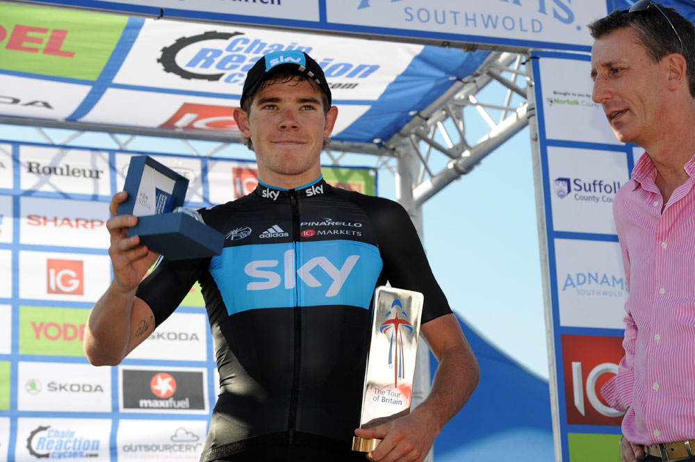 Luke Rowe stage winner, Tour of Britain 2012, stage one