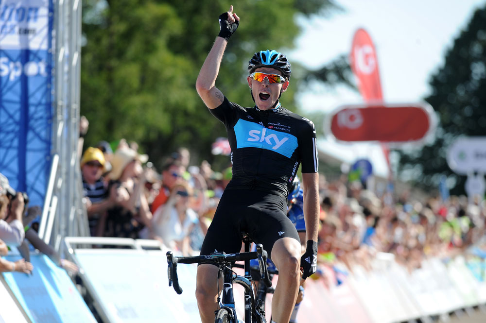 Luke Rowe stage winner, Tour of Britain 2012, stage one