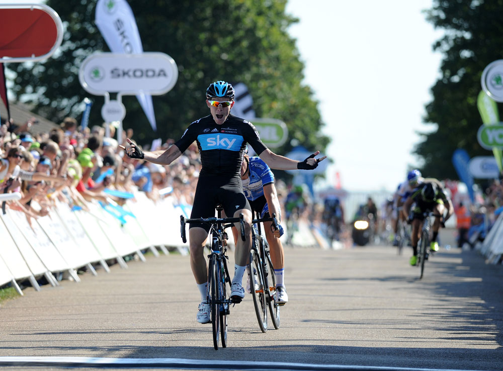 Luke Rowe stage winner, Tour of Britain 2012, stage one