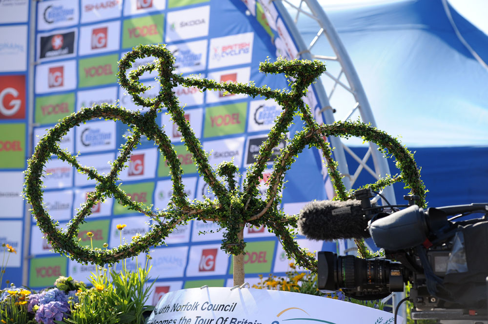 Podium bike, Tour of Britain 2012, stage one