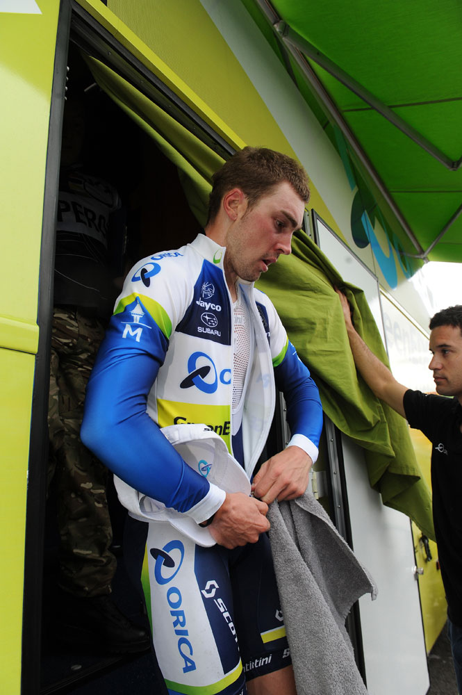 Leigh Howard, stage winner, Tour of Britain 2012, stage two