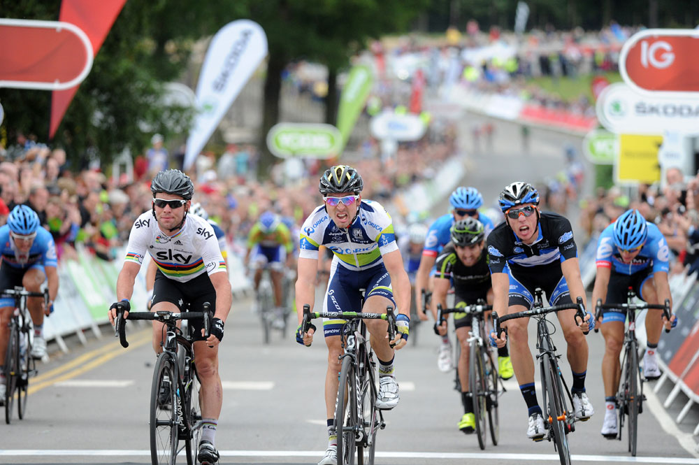 Leigh Howard, stage winner, Tour of Britain 2012, stage two