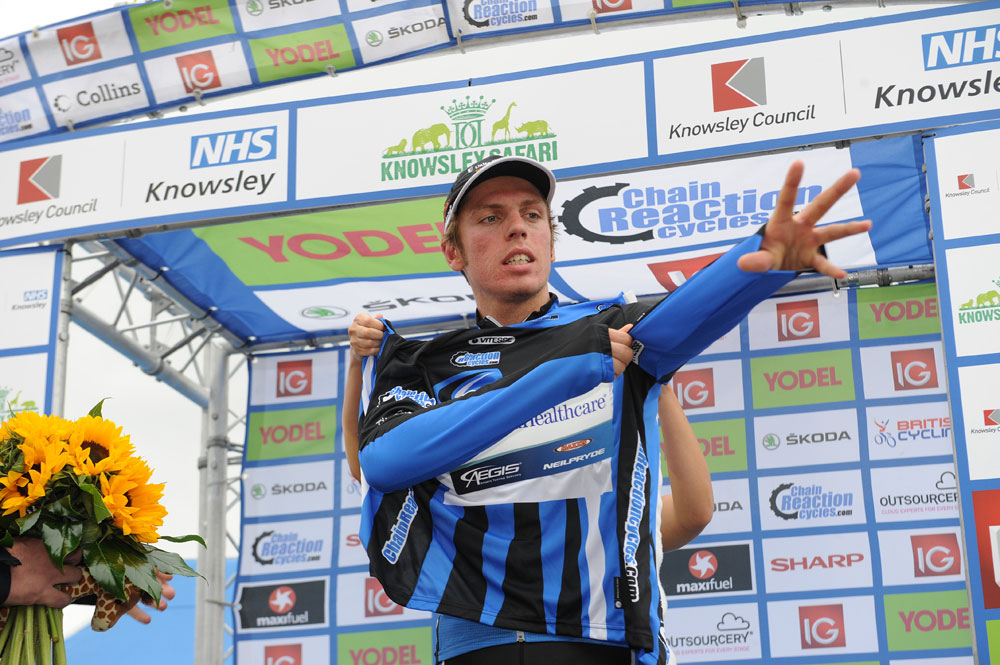 Boy Van Poppel, points leader, Tour of Britain 2012, stage two