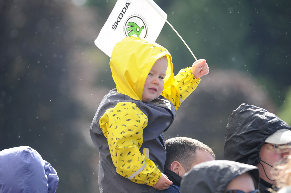 Young fan, Tour of Britain 2012, stage three