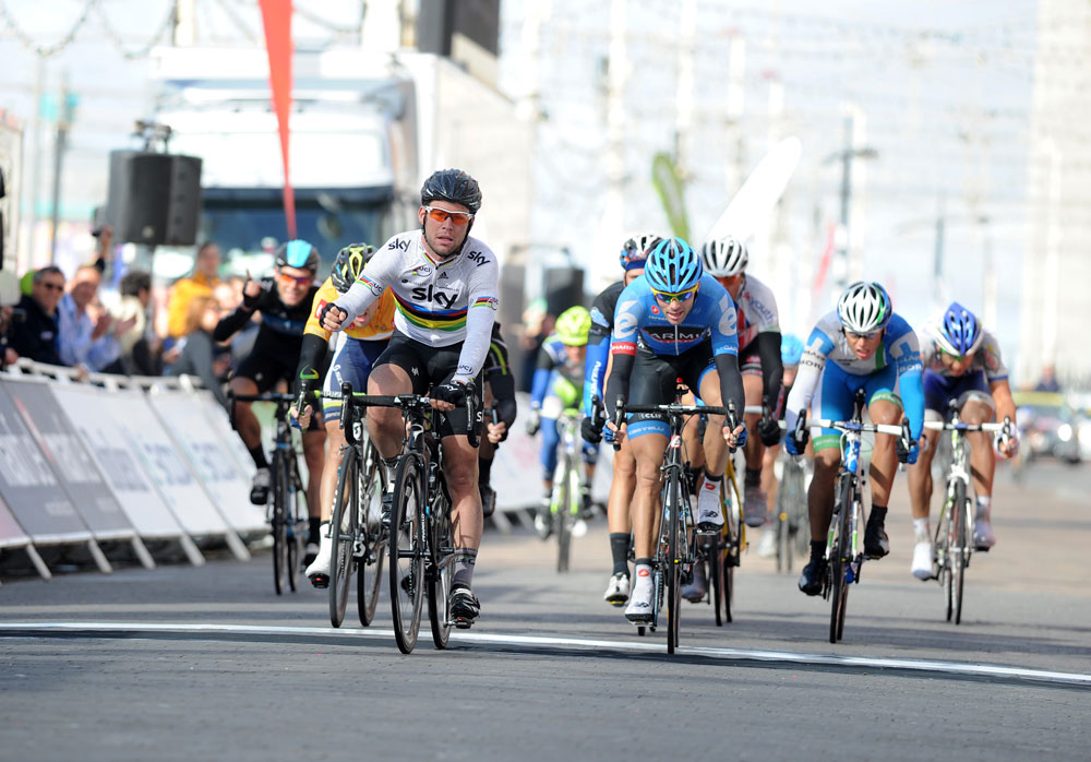 Mark Cavendish wins, Tour of Britain 2012, stage four