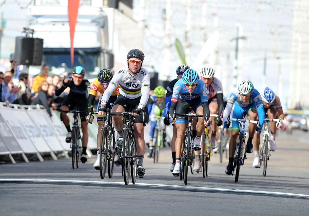 Mark Cavendish wins, Tour of Britain 2012, stage four