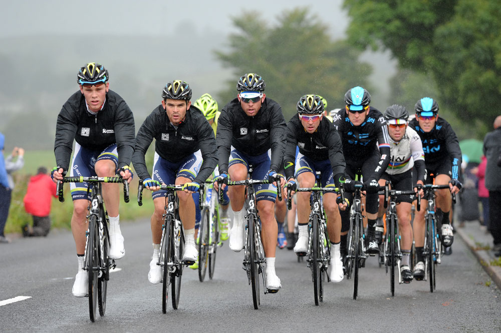 GreenEdge on front, Tour of Britain 2012, stage four