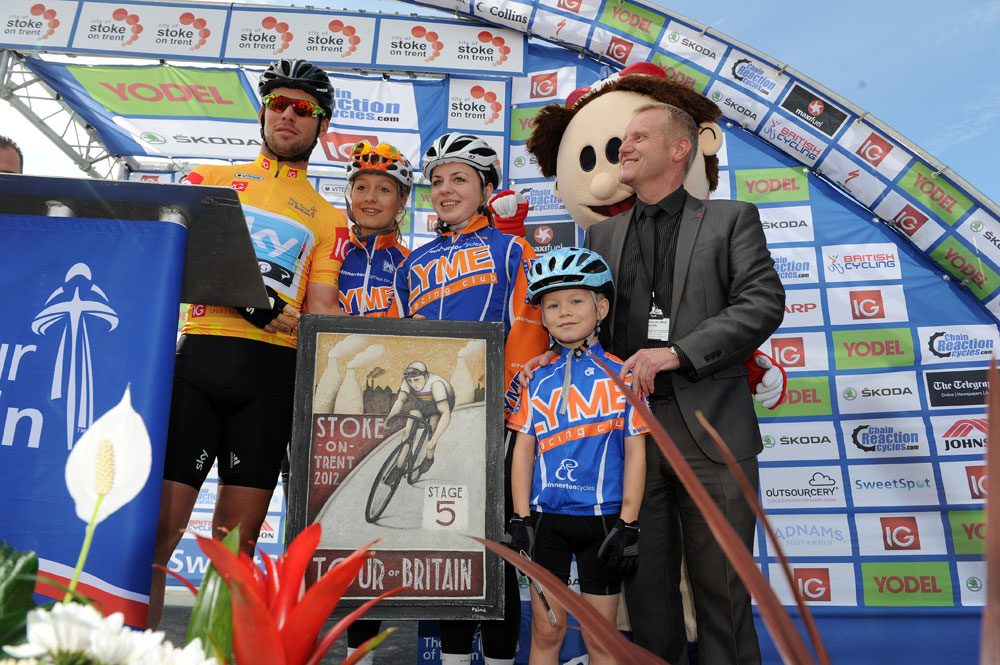 Mark Cavendish presentation, Tour of Britain 2012, stage five